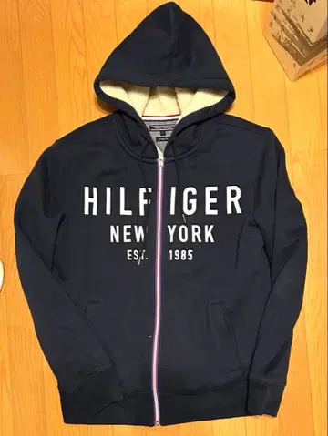 [ 새상품급 ] Tommy Hilfiger 네이비 보아 후드티 L