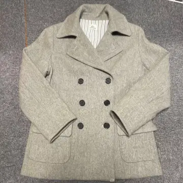 LACOSTE 그레이 코트 피코트 사이즈 42