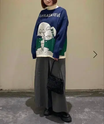 니코앤드 마코 로드리게스 콜라보 그래픽 니트