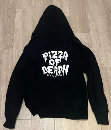 PIZZA OF DEATH 후드티 L 사이즈 블랙