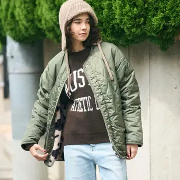 [ 미사용 새상품 ] 워셔블 리버서블 퀼팅 자켓