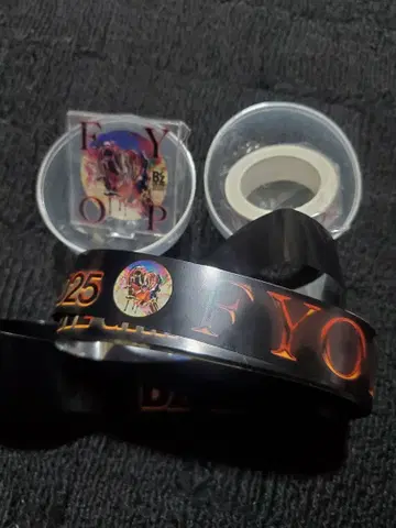 B'z 가챠가챠 아크릴 스탠드 마스킹 테이프 & 은색 테이프