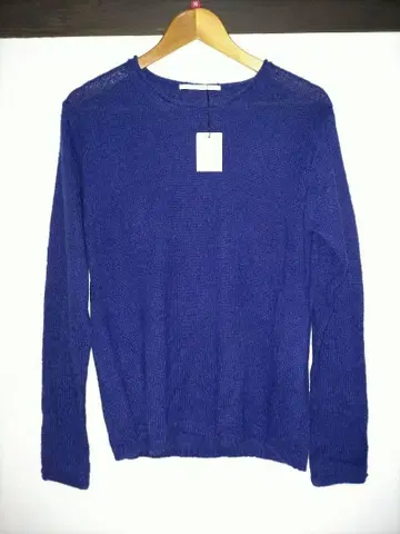 YEVS 이브스 파랑 블루 크루넥 니트탑 스웨터 M 사이즈