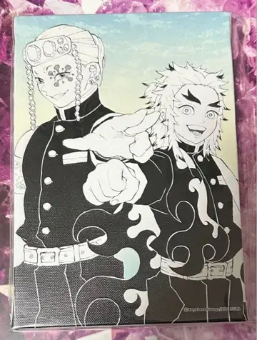 귀멸의 칼날 고토게 코요하루 원화전 아트 보드 렌고쿠 쿄쥬로 우즈이 텐겐