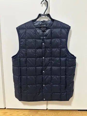 TAION 네이비 이너 다운 베스트 L