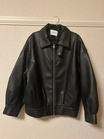 Ray Cassin 블랙 가죽 자켓