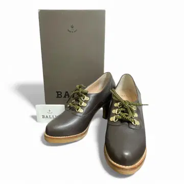 BALLY 발리 가죽 펌프스 35.5 브라운 박스 포함