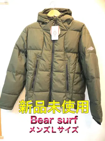 베어 다운 자켓 남성용 L 사이즈 카키색 미사용 새상품입니다