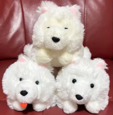 흐물흐물 사모예드군 엎드려 봉제 인형 마스코트 ST사이즈