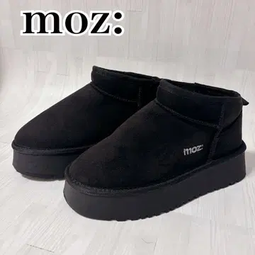 moz 블랙 어그 부츠 통굽 블랙 L