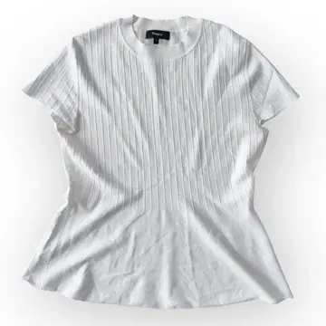 Theory 띠어리 상의 화이트 심플 반팔 S 사이즈 크루넥