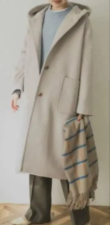 URBAN RESEARCH 후드 부착 롱 코트