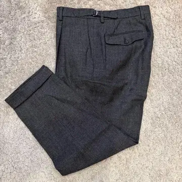 다케오 키쿠치 다크 그레이 슬랙스 백 포켓