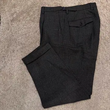 다케오 키쿠치 다크 그레이 슬랙스 백 포켓