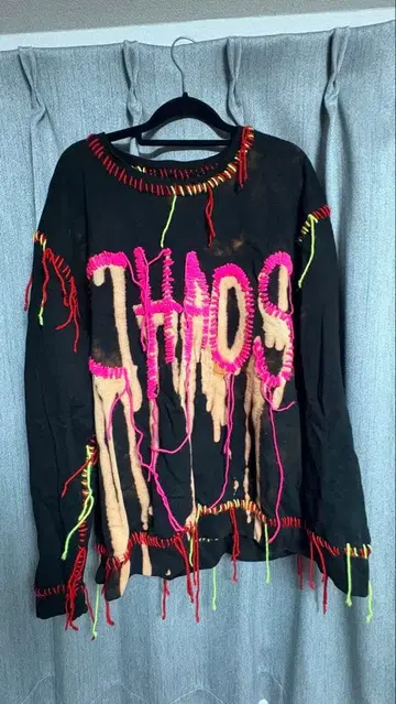 CHAOS 자수 컬러풀 프린지 트레이닝복