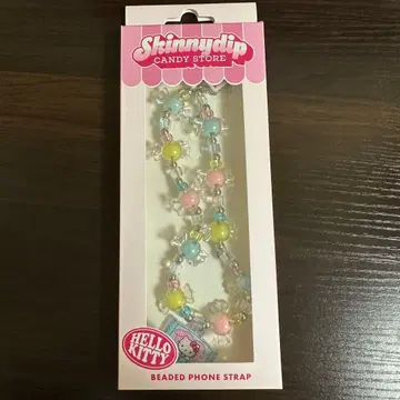 [ 새상품 완판 ] 스키니딥 헬로키티 비즈 폰 스트랩