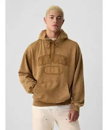 1969 로고 워셔블 후드티 갭 GAP 새상품 M 사이즈 브라운