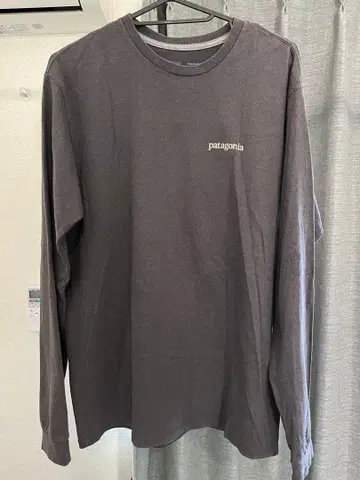 patagonia 다크 그레이 긴팔 T셔츠 S