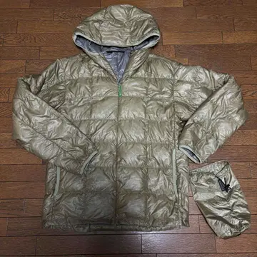 [ 사이즈 M ] 몽벨 U.L. 다운 이너 후드티 그린 남성용