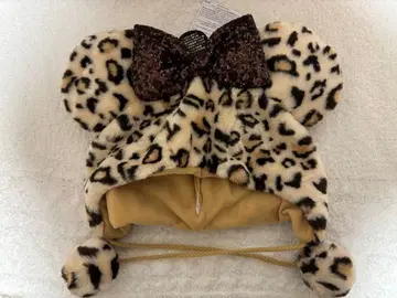 레오파드 무늬 미니 팬캡