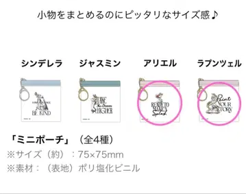 아리엘과 라푼젤의 미니 파우치