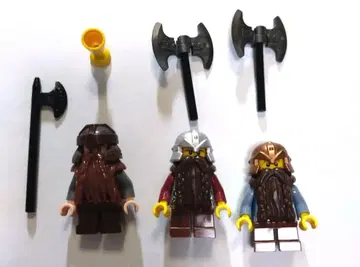 레고 캐슬 미니 피규어 드워프 3개