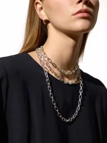 B CHAIN NECKLACE 60cm