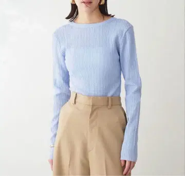 새상품급 윔 가젯 트리코 백산 티셔츠 색스 블루