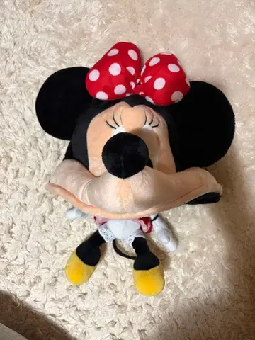 미니 마우스 봉제 인형 캡 약 30cm