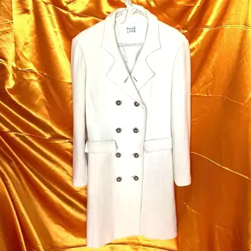 ANNA LUNA 양모 50% 화이트 롱 코트 9호 새상품급