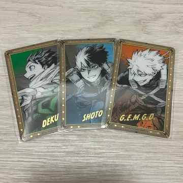 히로아카 원화전 금박 클리어 카드 미도리야 바쿠고 토도로키