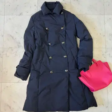 새상품급 ICB 다운 코트 블랙 A라인 온워드