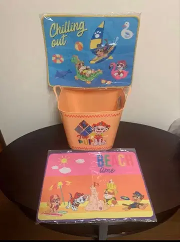 파우 패트롤 멀티 바스켓 & 썸머 바캉스 러그 매트 2종 세트