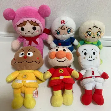 호빵맨 쁘띠 비 봉제 인형 세트