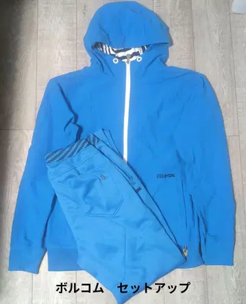 볼컴 VOLCOM 상하의 셋업 파랑 후드 부착 후드티 빅 사이즈