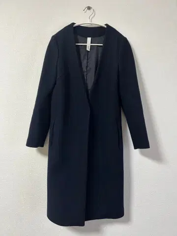 Aga+ 노카라 롱 코트 9호 네이비 YAMADAYA