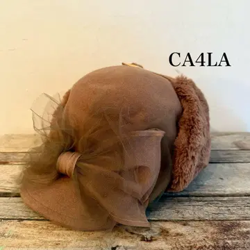 CA4LA 튤 리본 포함 캡