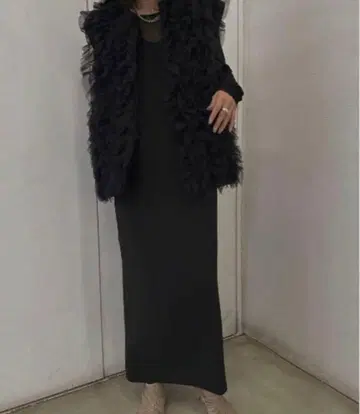 AMERI I LINE TULLE VEST SET DRESS