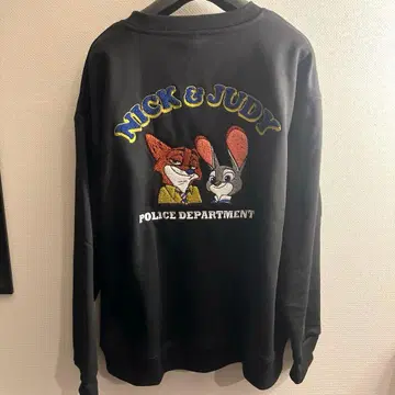 택 포함 새상품 주토피아 트레이닝복 상의 맨투맨 속기모 사가 자수