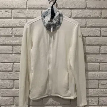 CHERVO 플리스 자켓 인조 모피 포함 M 사이즈 화이트