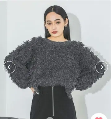 지나시스 라메컷 자카드 숏 풀오버