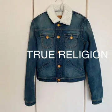 TRUE RELIGION 데님 자켓 쉘 카라 부착 여성용 XS
