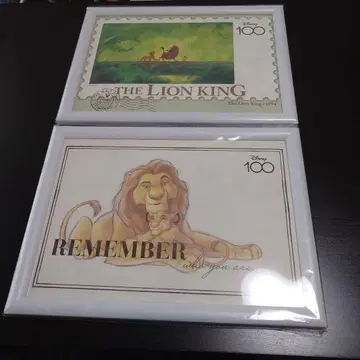 요미우리 신문 디즈니 100주년 아트 컬렉션 라이온 킹 2점