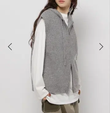 니코앤드 ZIP 니트 후디 베스트