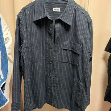 간사이 다크 그레이 스트라이프 자켓