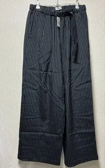 ciaopanic typy 사이드 벨트 와이드 슬랙스 네이비