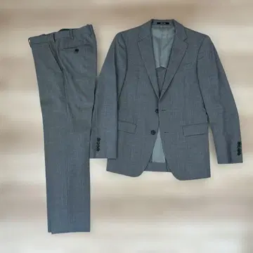 COMME CA MEN 그레이 비즈니스 정장 세트 S 사이즈