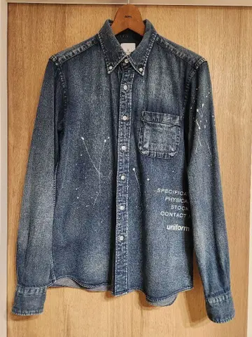 DRIPPING DENIM B.D SHIRT