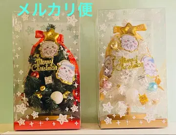 치이카와 (먼작귀) 크리스마스 트리 2종 세트 그린 화이트