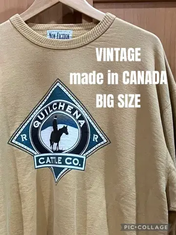 US 구제 의류 캐나다제 맨투맨 애니멀 빅 사이즈 분위기 빈티지